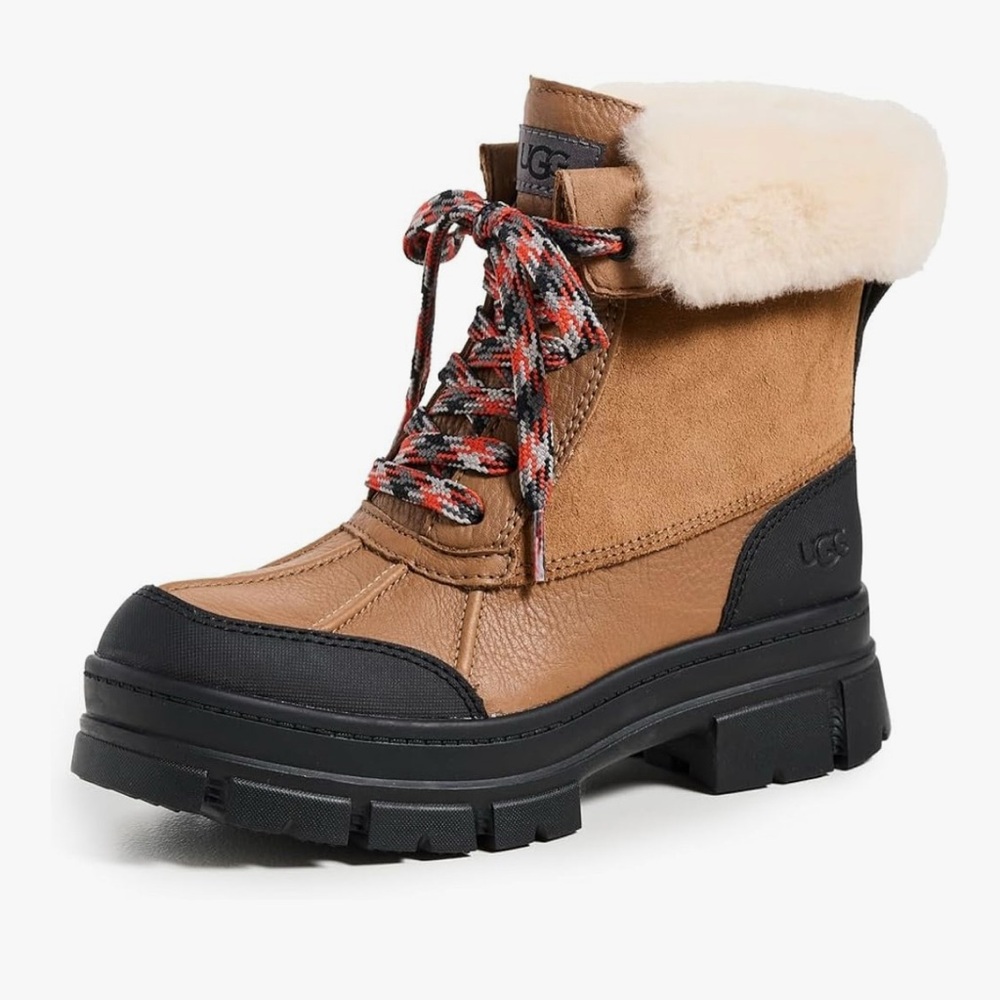 UGG Women's Tan and Black Winter Boots
